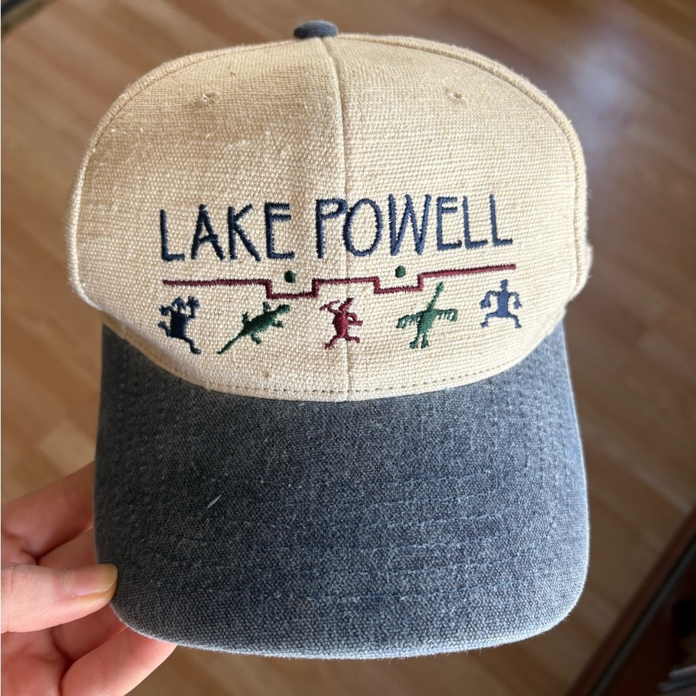 Lake Powell Tan and Denim Blue Hat
